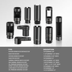 DNA MOTORING chrome-vanadium sockets endure tough workshop conditions