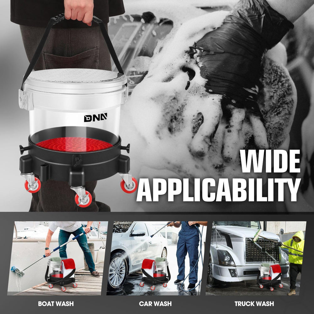 DNA Motoring complete washing system kit ready for on-demand detailing.