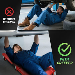 DNA Motoring creeper portable carrying handle for easy transport