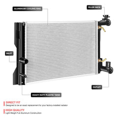 DNA Motoring CU13106 core detail with aluminum construction