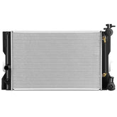 DNA Motoring CU13106 radiator front view showing bolt-on fit