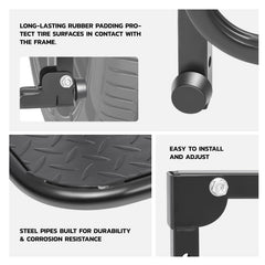 DNA Motoring fit tires 9 to 13 wide for most trucks, SUVs, RVs.