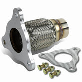 DNA Motoring FXP-CCOB05 flex pipe connector in stainless steel for durable exhaust repairs.