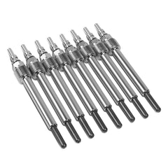 DNA MOTORING 8-pack glow plugs for Ford 6.0L diesel, direct bolt-on OE fit.