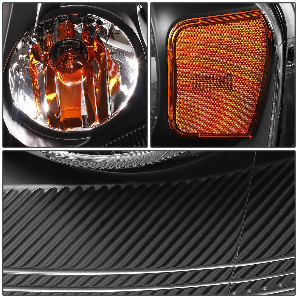 DNA Motoring headlights assembly back view with plug-and-play connectors
