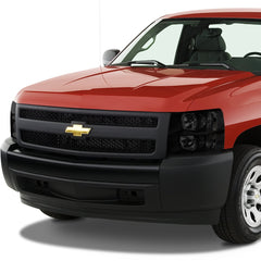 DNA Motoring HL-OH-CSIL07-BK-SM installed on Silverado for bold exterior