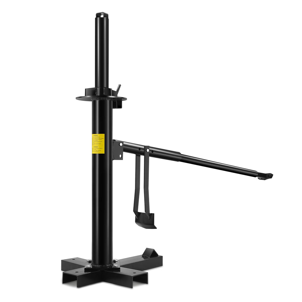 DNA Motoring Manual Tire Changer front view showing compact portable design for home garages