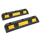 DNA Motoring parking stopper front view for rugged garage use.