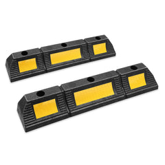 DNA Motoring parking stopper front view for rugged garage use.