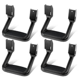 DNA Motoring side steps assembly with universal fit and sturdy aluminum construction.