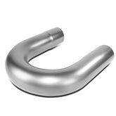 DNA Motoring 180-degree U-bend with raw finish for versatile exhaust routing