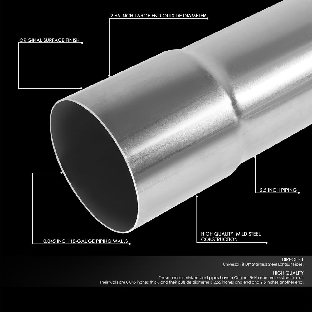 DNA MOTORING 18GA-walled piping offers durable DIY fabrication.