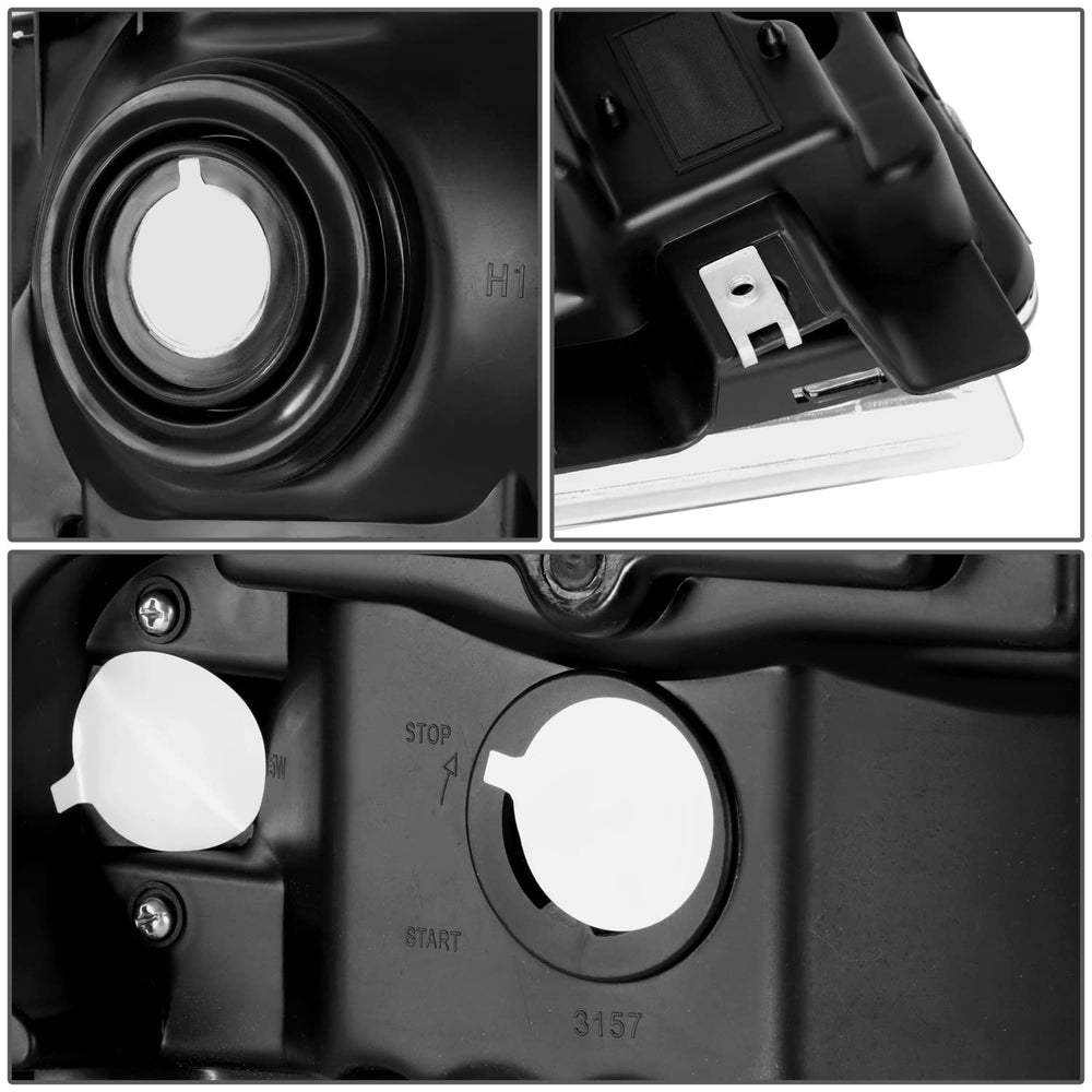 DNA MOTORING headlamps plug-n-play install, quick replacement with OE-style fit