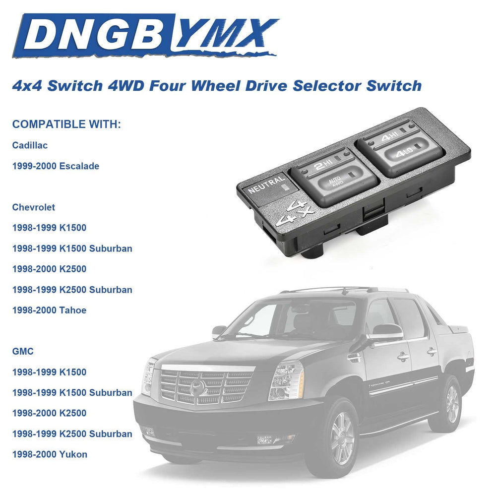 Dngbymx 4WD switch side view highlights durable terminals for replacement reliability