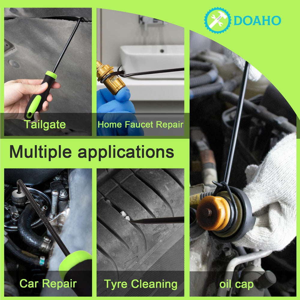 Doaho ergonomic handles provide steady control during removal