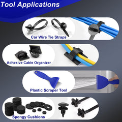 Doaho plastic panel removal tools protect car paint during interior work.