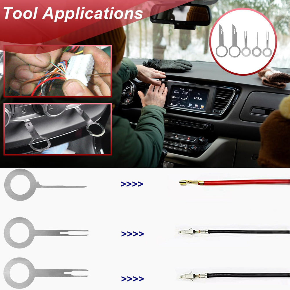 Doaho 11-piece plastic panel tools guard paint while prying panels.