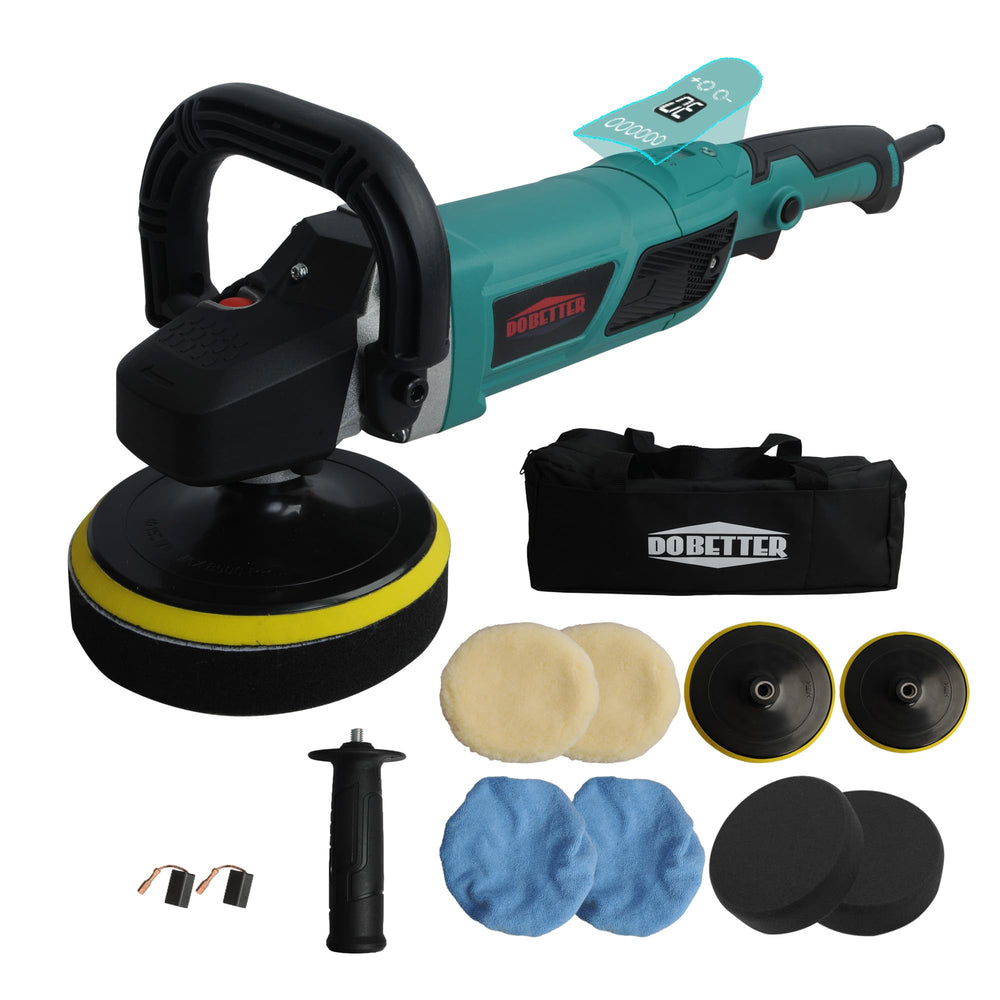 Dobetter Constant Car Buffer Polisher with LCD display for precise RPM control during detailing.
