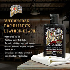 Doc Baileys buffing-cloth delivers a smooth, matte finish after treatment.