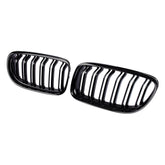 DOCAS E90 front grille left with gloss black double-line finish for a sharper front-end look.