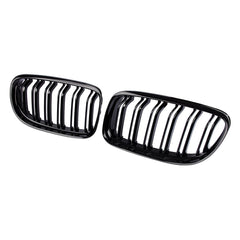 DOCAS E90 front grille left with gloss black double-line finish for a sharper front-end look.