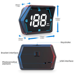 Docbraces G20 HUD GPS accuracy ensures reliable speed data on navigation