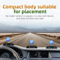 Docbraces GPS HUD fatigue alert reminds drivers to take breaks on long trips.