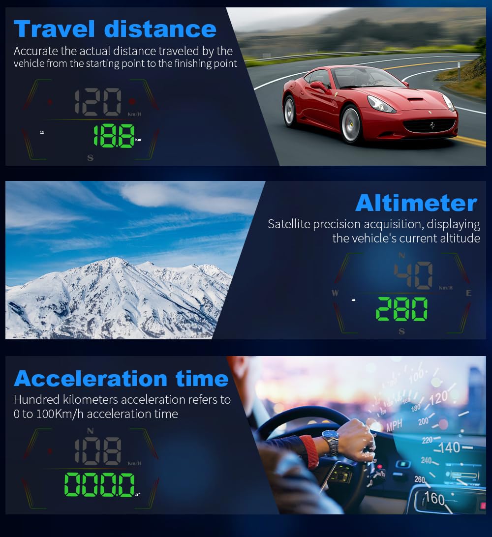 Docbraces HUD anti-glare display reduces reflections for easy reading.