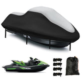 DOCEPERT 3-seater jet ski cover protects your watercraft from sun and rain.