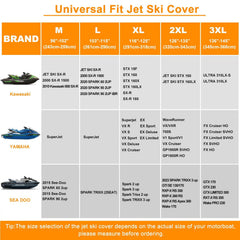 DOCEPERT universal fit for various jetskis like Honda, GTX, and Polaris.