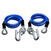 DocksLocks trailer safety cable setup shows a secure towing connection for safer travel.