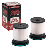Doc's Auto Parts DGF408 diesel filter close-up highlighting filtration quality for cleaner fuel.