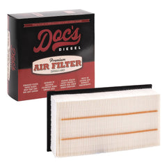 Doc's Diesel DPA5446 air filter body close-up for Ford 7.3L Powerstroke protection