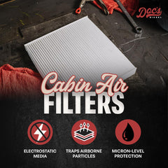 Doc's Diesel cabin air filter side view shows precise fit under RAM dash.