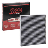 Doc's Diesel cabin air filter front view shows precise Duramax fit improving cabin air quality.