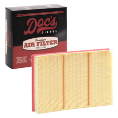 Doc's DPA10564 filter close-up with a tight diesel engine gasket