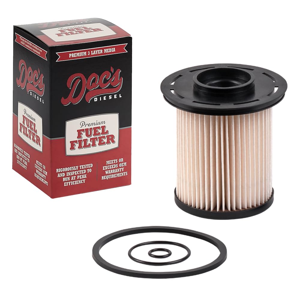 Doc's Diesel Filter DCS8323 close-up, showing filtration media for cleaner fuel.