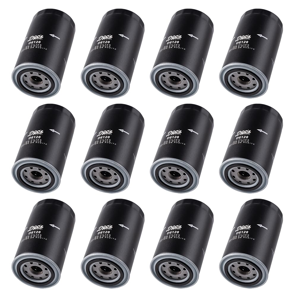 Doc's Diesel Oil Filter 12-Pack D6128-12: durable filter protecting Ford 6.7L Powerstroke engines.