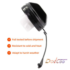 DOICOO gas cap weather test image showcasing resistance to extreme temperatures.