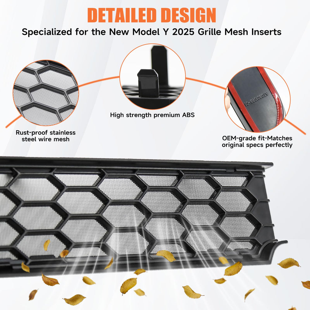 Doietc Front vent guard shields the inlet while maintaining factory aesthetics.