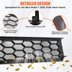 Doietc Front vent guard shields the inlet while maintaining factory aesthetics.