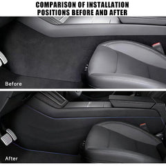Doietc Tesla Model Y Juniper anti-slip detail improves safety in wet conditions.