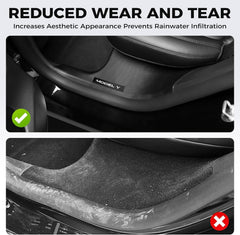 Doietc Tesla Model Y Juniper center console pads protect surfaces from wear.