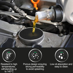 Dojobkinb round pad fits most oil drains for versatile use.