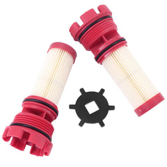Dokili fuel filter pack contents: two filters and a removal tool