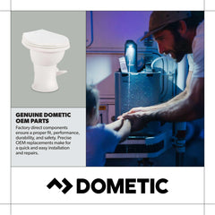 Dometic packaged kit ready for marine head service.