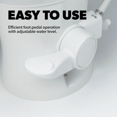 Dometic 300-series adjustable water level for personalized flush performance.