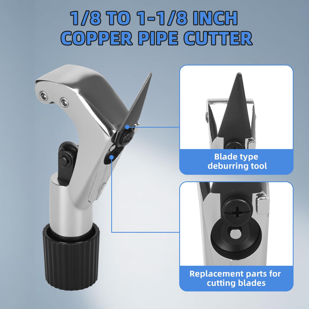 Dominox oversized feed screw handle reduces effort during setup