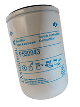 Donaldson P550943 filter front view enhances engine protection and filtration quality.