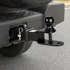 Donext high-capacity hitch handles heavy loads with strap loop option.